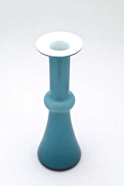 detail Holmegaard Denmark vintage cased glass Carnaby vase by Christer Holmgren 1960s Scandinavian design