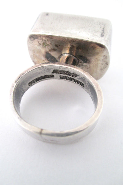 Lisbeth Nordskov large agate statement ring