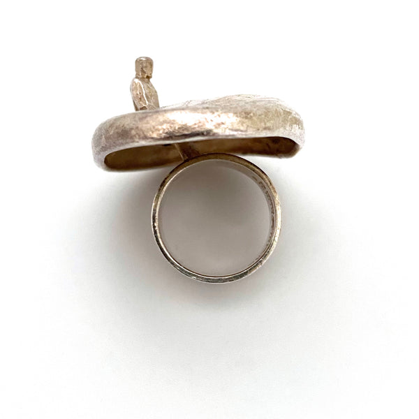 Lapponia Bjorn Weckstrom large 'Brukka's Pond' ring ~ scarce