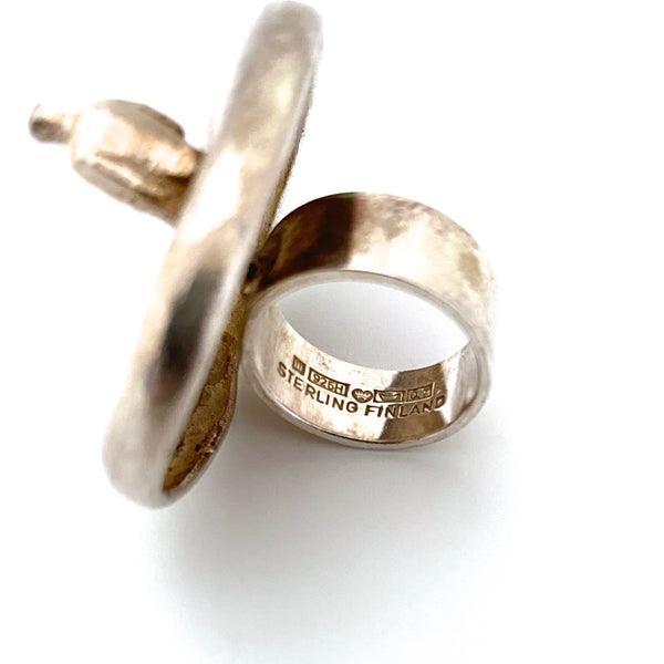 Lapponia Bjorn Weckstrom large 'Brukka's Pond' ring ~ scarce