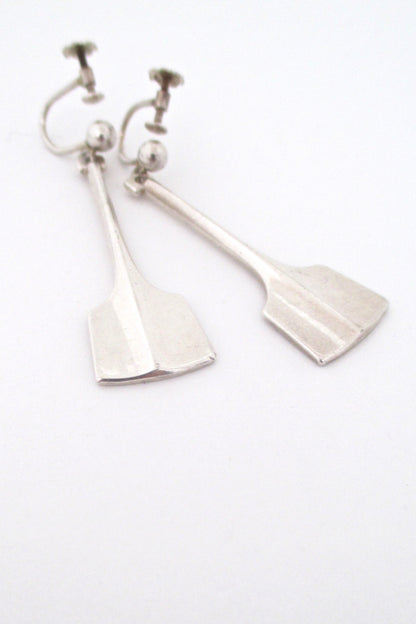 David Andersen Norway vintage silver drop earrings at Samantha Howard Vintage