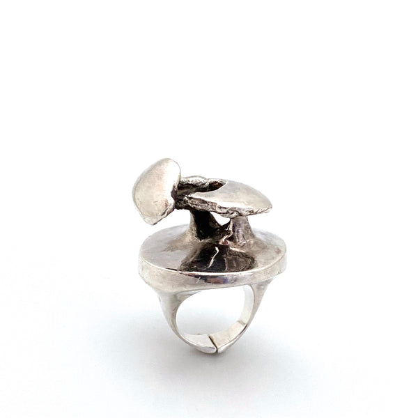 Lapponia 'Wild Rose' extra large sculptural  ring ~ Poul Havgaard, 1973