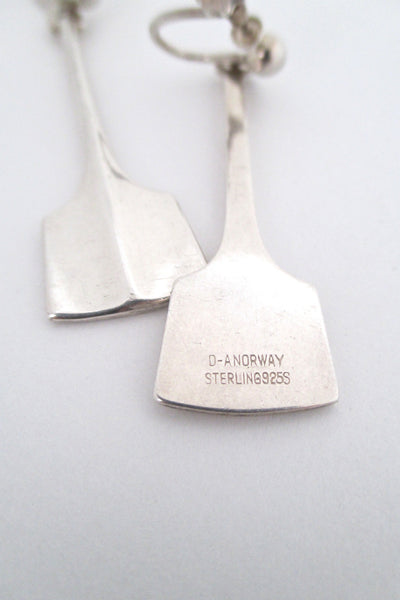David-Andersen 'Thor's Hammer' drop earrings