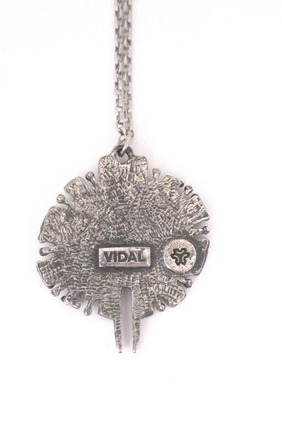 Guy Vidal round pendant necklace