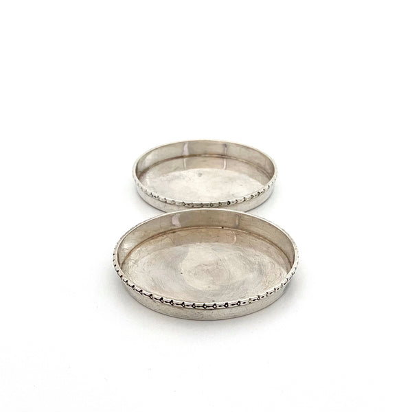 Poul Petersen sterling coasters ~ pair