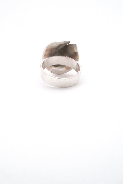 Kalevala Koru 'twin leaves' silver ring