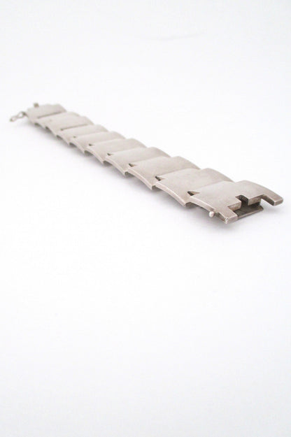 Georg Jensen Denmark heavy bracelet by Sigvard Bernadotte at Samantha Howard Vintage