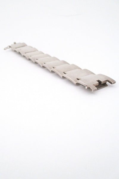 Georg Jensen Denmark heavy bracelet by Sigvard Bernadotte at Samantha Howard Vintage
