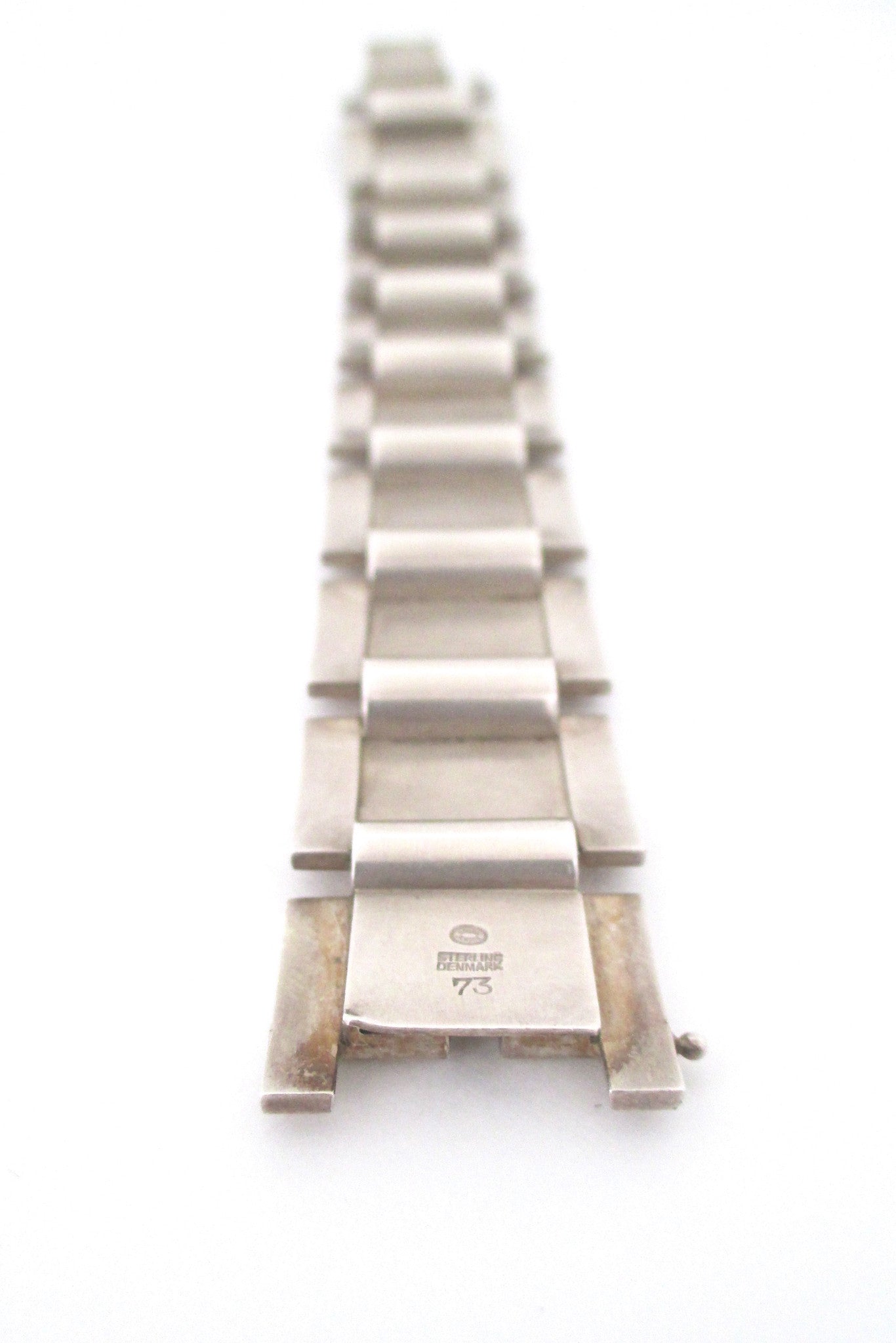 Georg Jensen heavy silver bracelet #73 by Sigvard Bernadotte