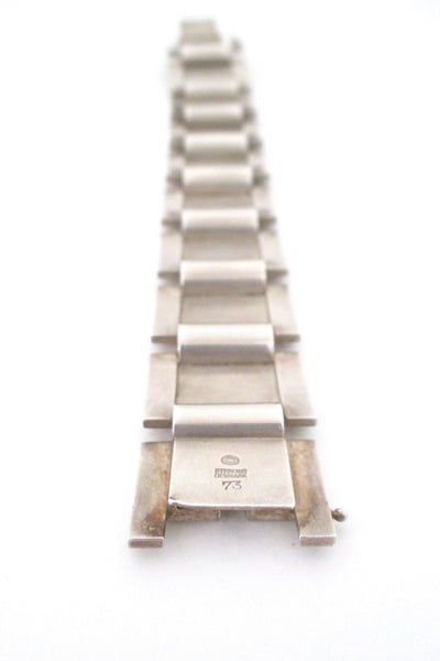 Georg Jensen heavy silver bracelet #73 by Sigvard Bernadotte