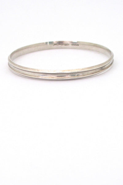 Hans Hansen grooved silver bangle