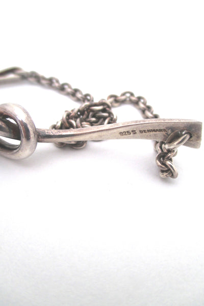 Andreas Mikkelsen silver knot necklace
