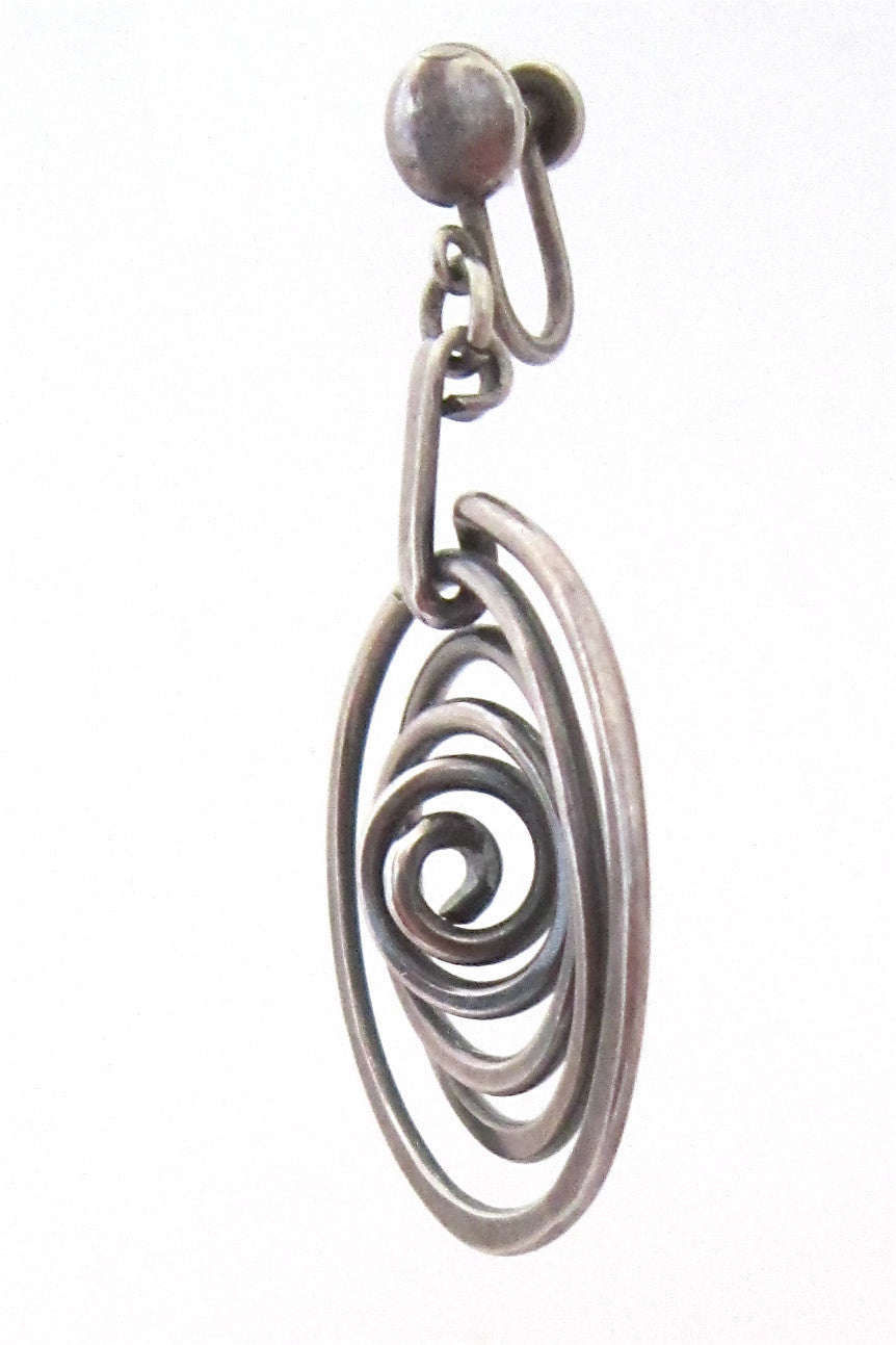 Henry Steig dimensional spiral earrings