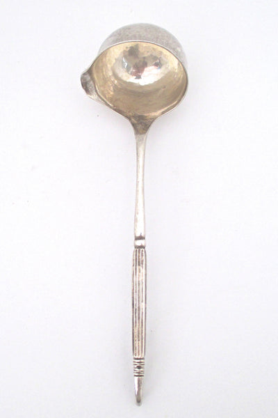 Georg Jensen Denmark vintage hammered silver decorative serving ladle 1915-1927