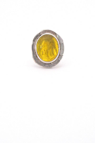 Rafael Canada sterling silver & lemon yellow ring