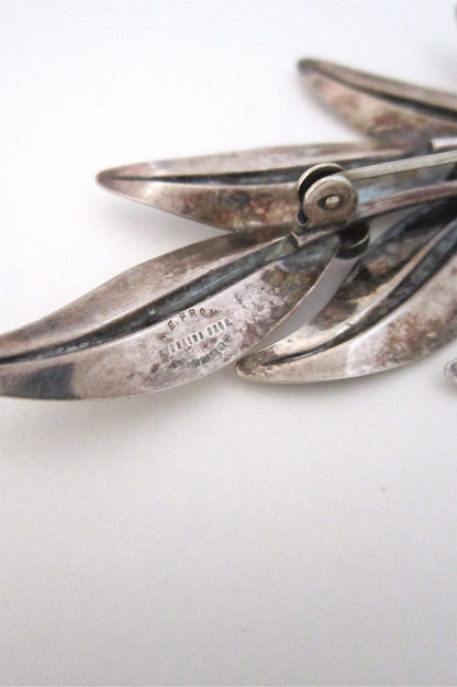 Niels Erik From large leaf brooch