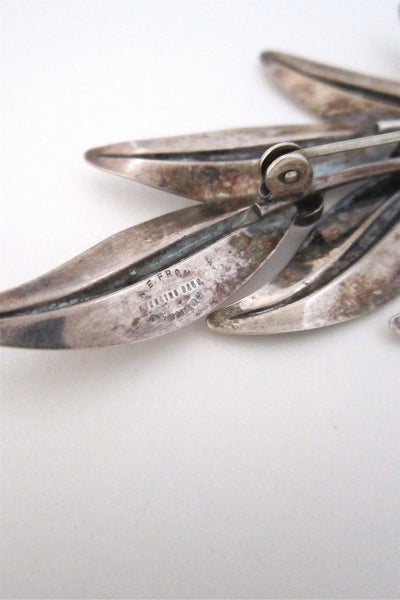 Niels Erik From large leaf brooch