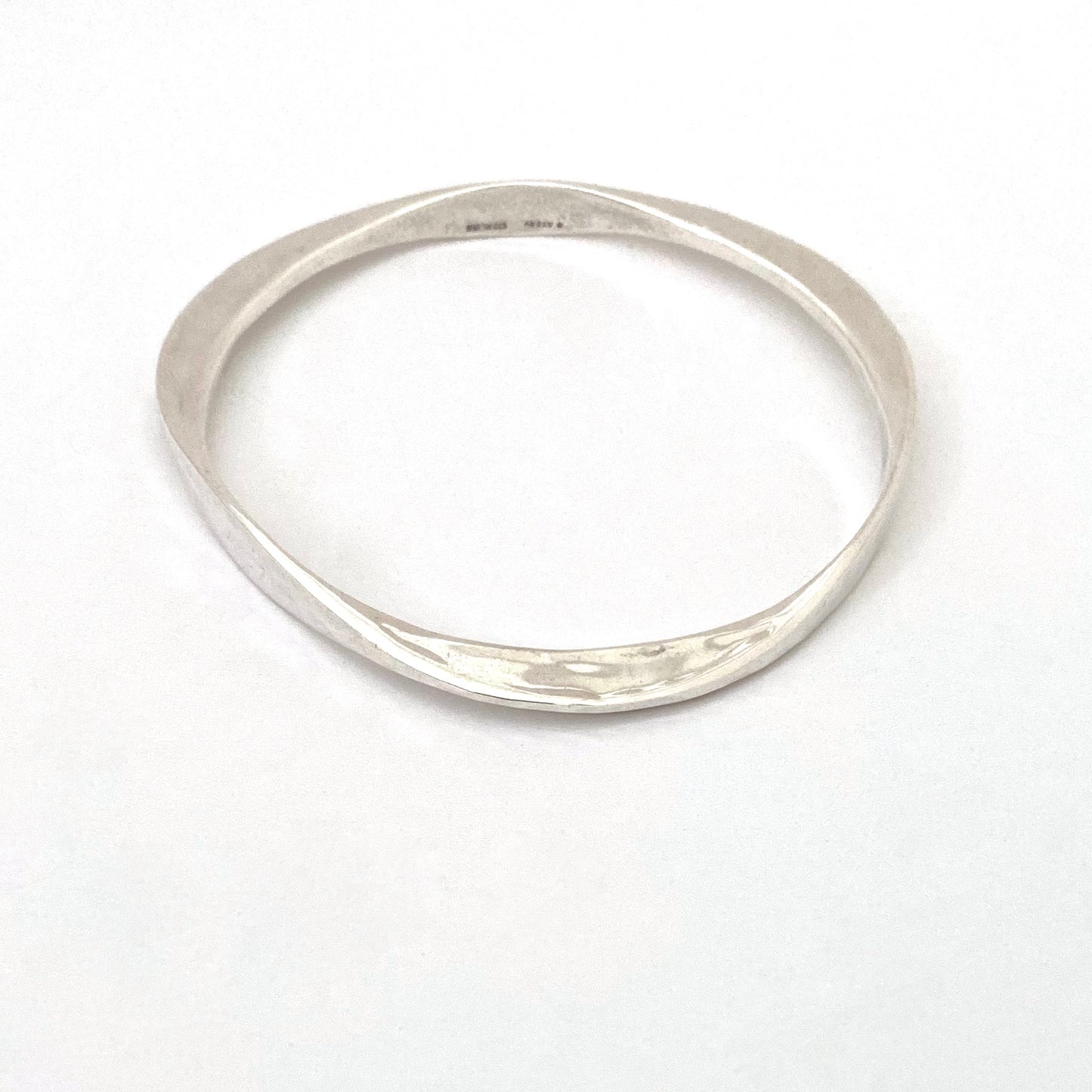 James Avery USA vintage hammered silver los Martillados bangle bracelet Modernist jewelry design