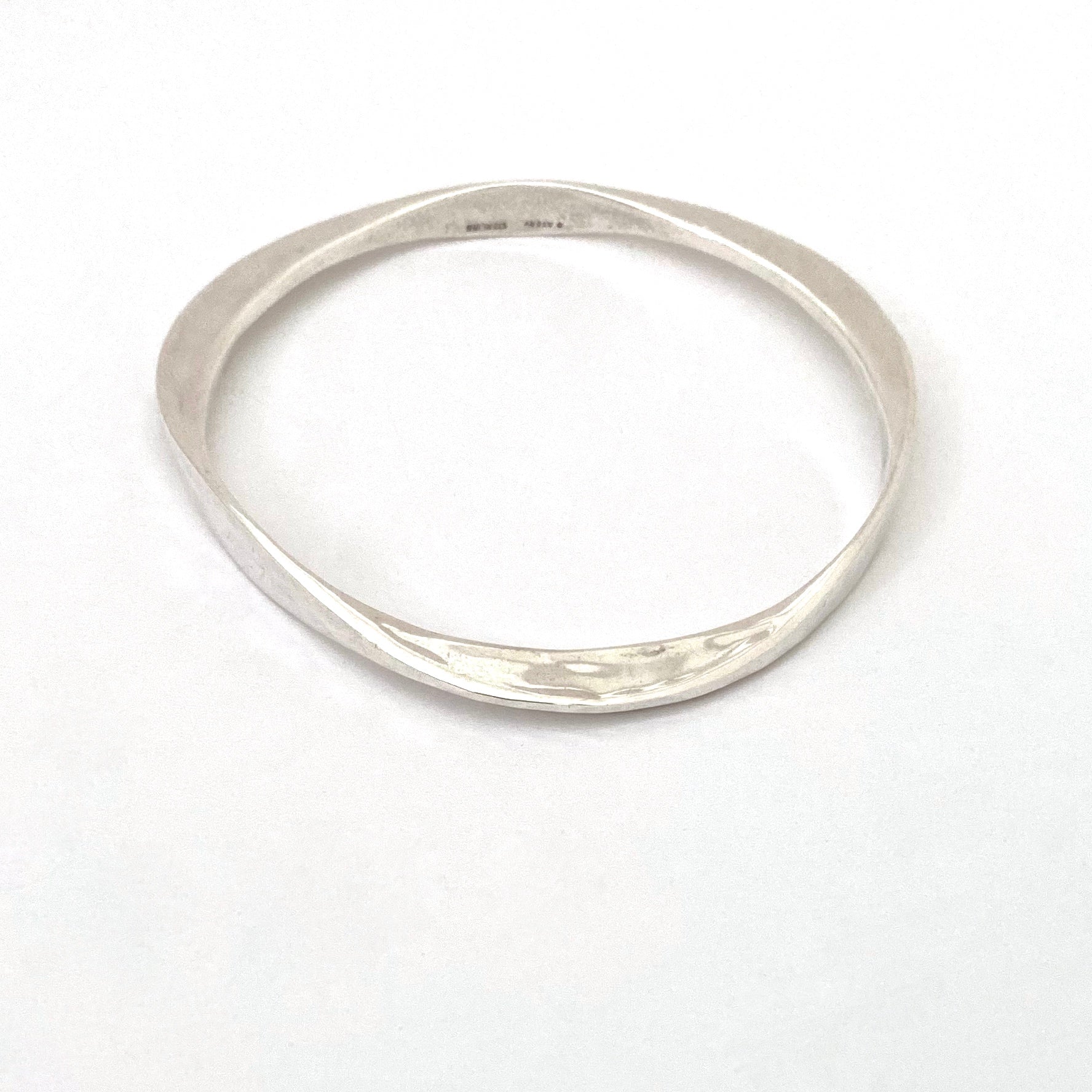 James Avery USA vintage hammered silver los Martillados bangle bracelet Modernist jewelry design