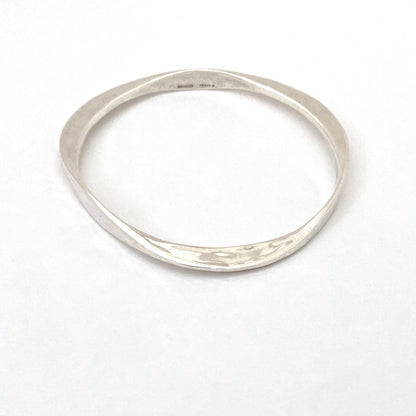 James Avery USA vintage hammered silver los Martillados bangle bracelet Modernist jewelry design