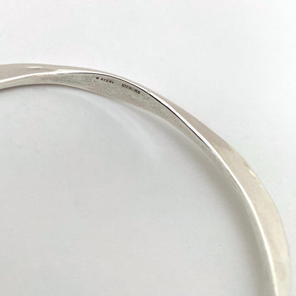 hammered silver los Martillados bangle bracelet  ~ James Avery
