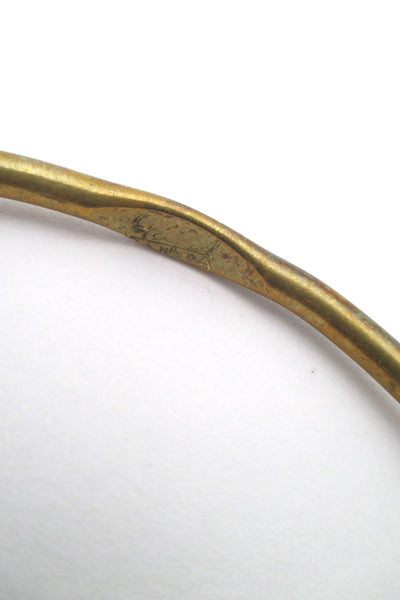 Rafael Canada - unusual hinged brass bangle