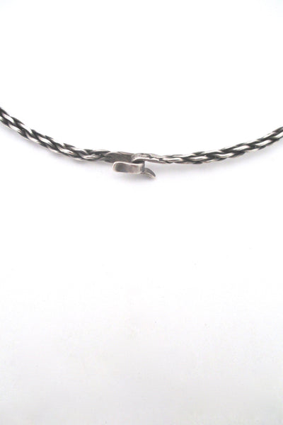 Georg Jensen woven silver neck ring #A72