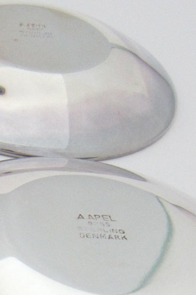 Axel Apel Denmark heavy sterling & enamel set