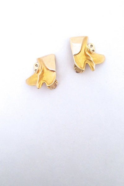 Lapponia gold ear clips