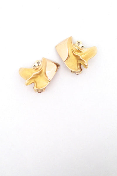Lapponia gold ear clips