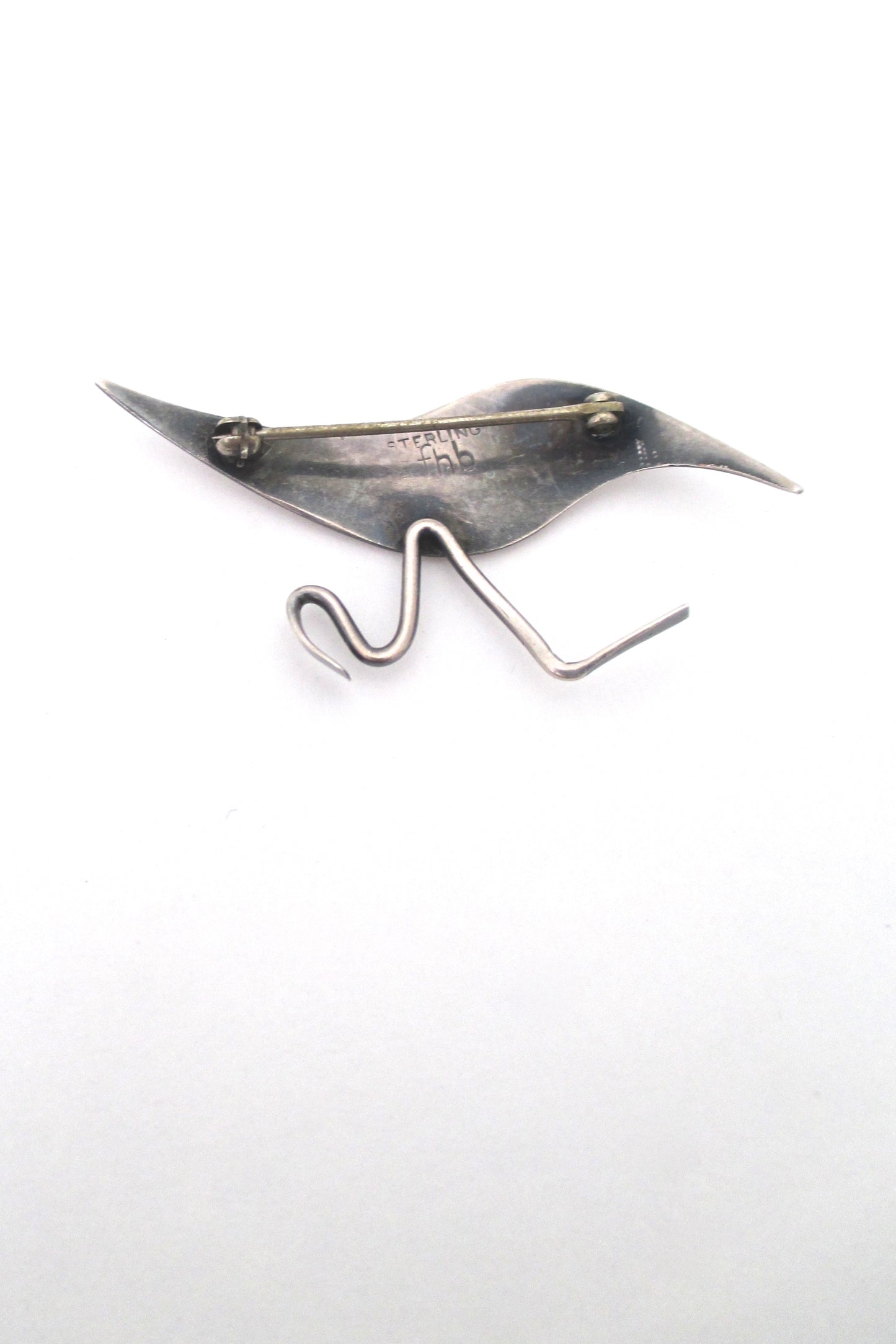 Frances Holmes Boothby - running bird brooch