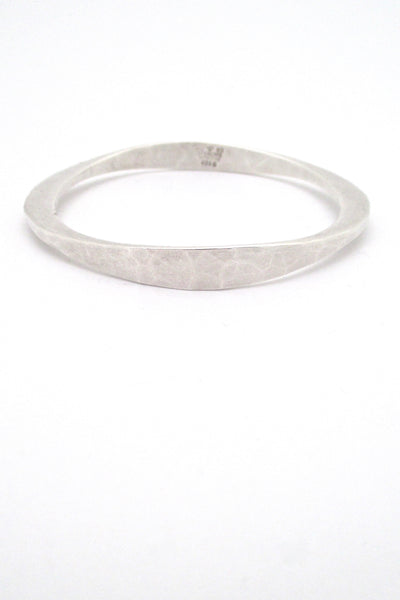 detail Tone Vigeland Plus Studios Norway Design vintage hammered silver bangle bracelet