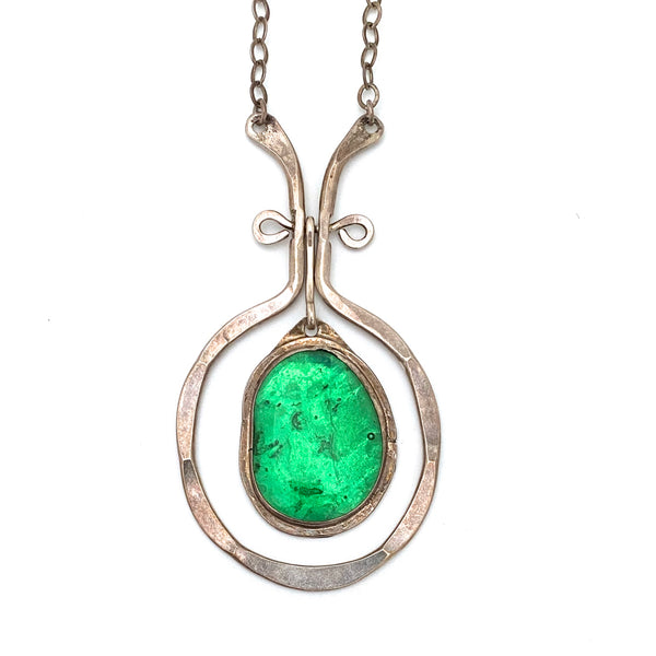 Rafael Canada extra large sterling silver classic kinetic pendant necklace