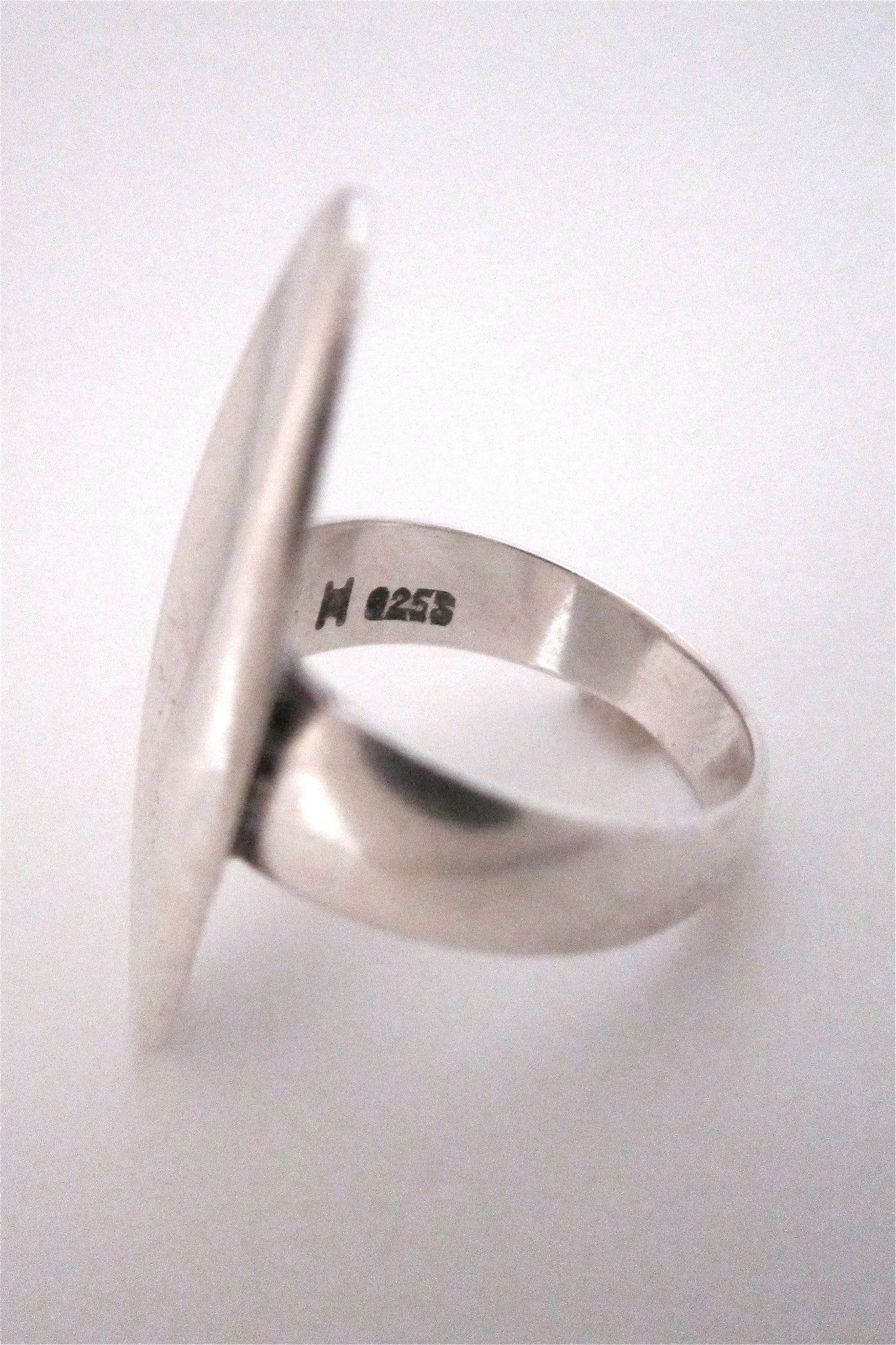Hans Hansen large heavy silver oval ring