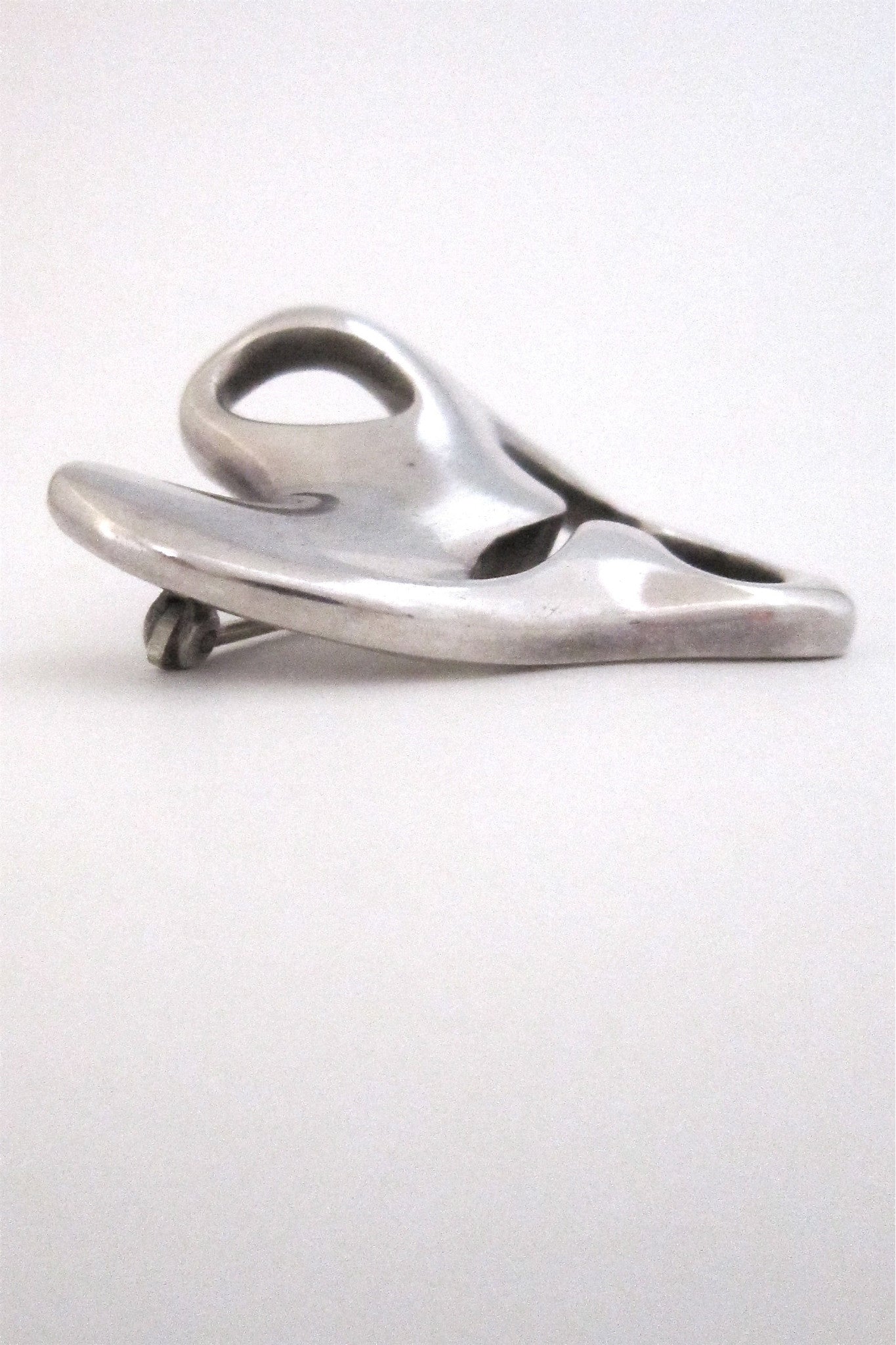 Georg Jensen Denmark vintage silver modernist brooch 322 by Henning Koppel