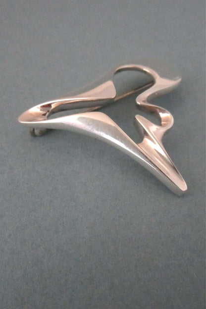 Georg Jensen Denmark sterling silver Henning Koppel splash brooch 324