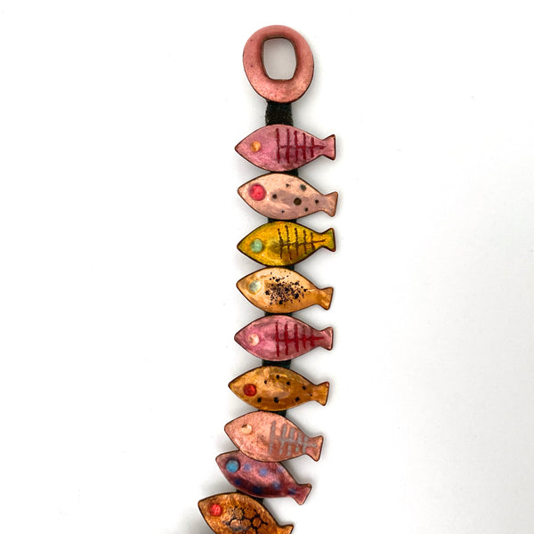 Loutzia vintage studio made fish necklace ~ scarce