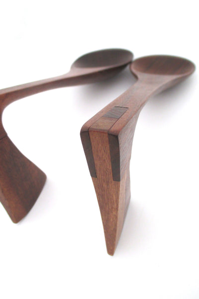 detail Jens Quistgaard Denmark vintage teak servers #1 rare form mid century Scandinavian design