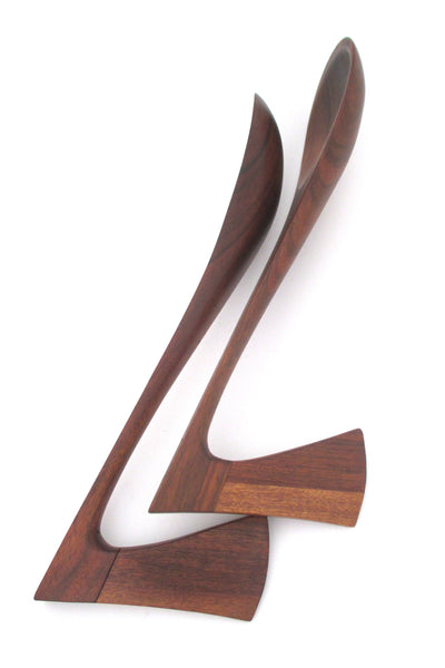 profile Jens Quistgaard Denmark vintage teak servers #1 rare form mid century Scandinavian design