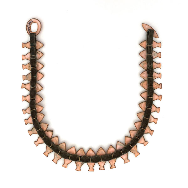 Loutzia vintage studio made fish necklace ~ scarce