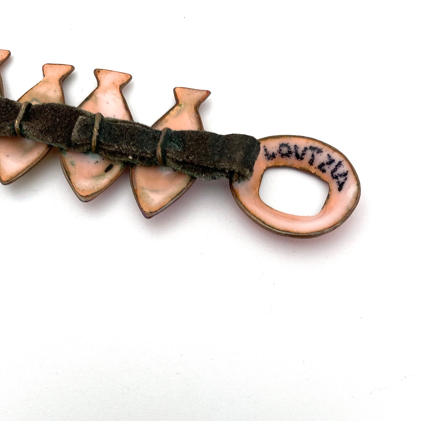 Loutzia vintage studio made fish necklace ~ scarce