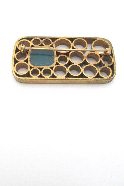 Bernard Chaudron large 'circles' brooch