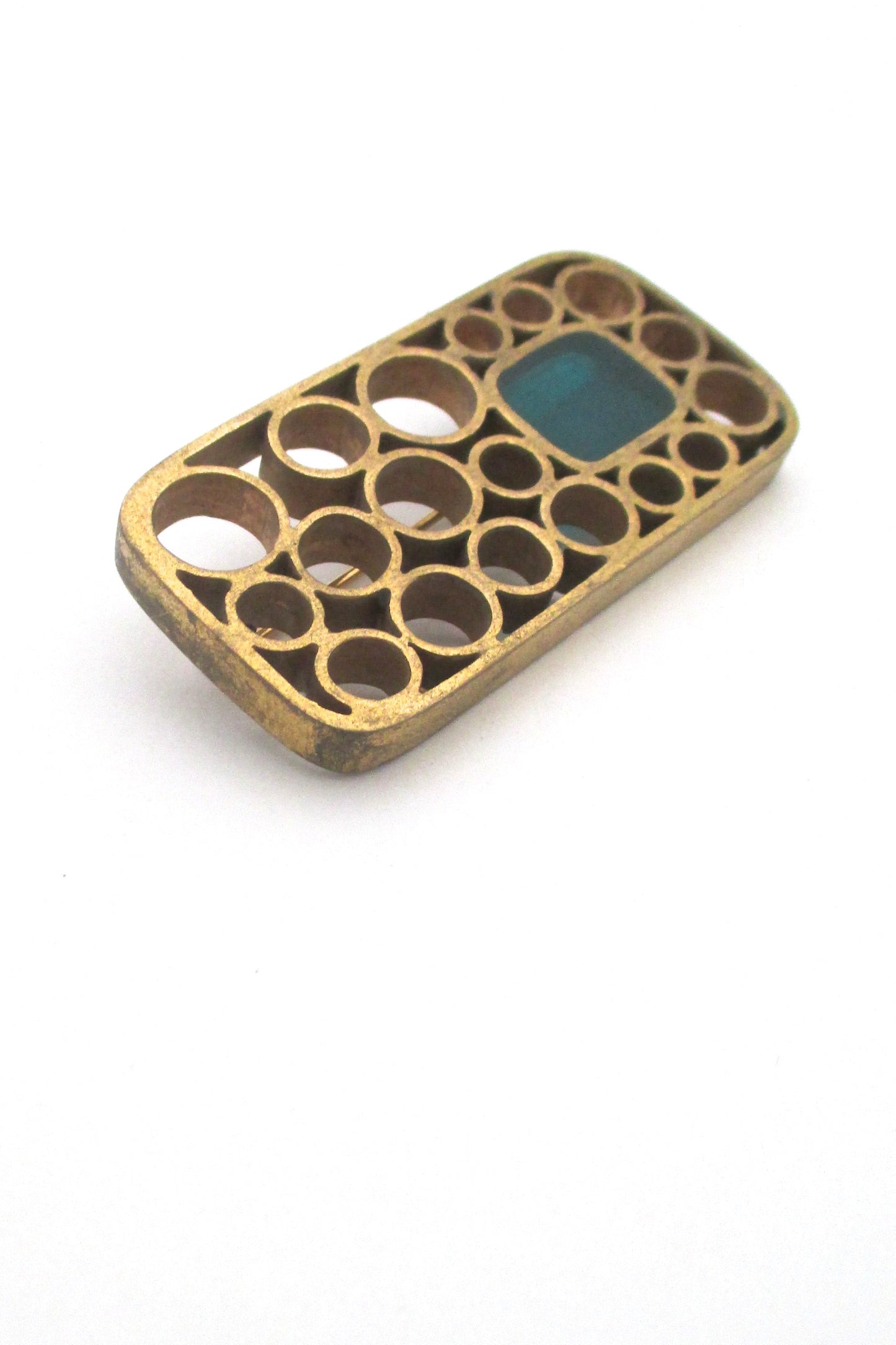 Bernard Chaudron large 'circles' brooch