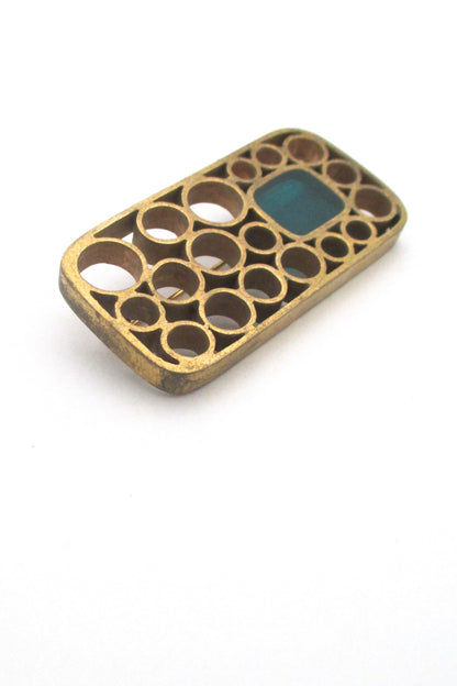 Bernard Chaudron large 'circles' brooch