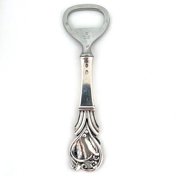 Horsens Solvvarefabrik Denmark silver bottle opener ~ 1955