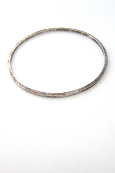 Rey Urban hammered silver bangle