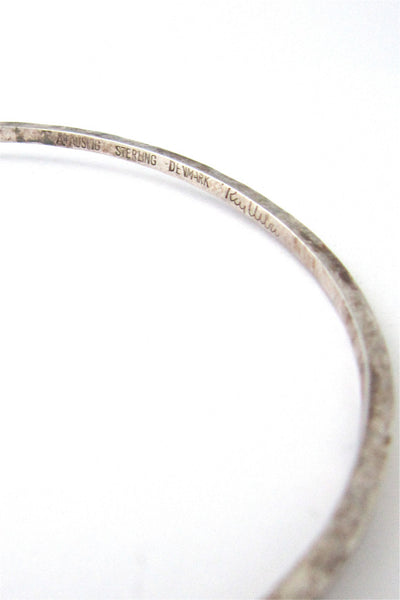 Rey Urban hammered silver bangle