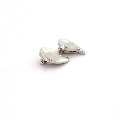profile Anton Michelsen Denmark vintage silver earrings Nanna Ditzel Scandinavian Modernist jewelry design