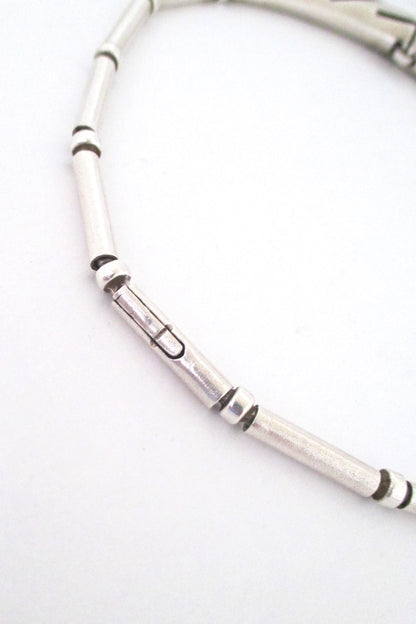 Lapponia pierced heavy silver choker