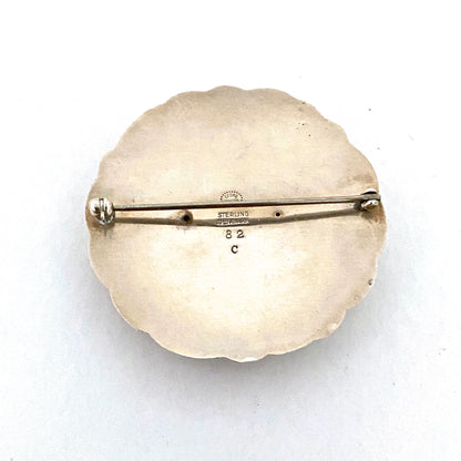 Georg Jensen silver brooch #82C ~ Georg Jensen design